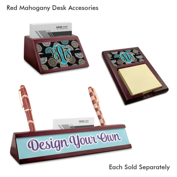 Custom Design - Mahogany Desk Accessories