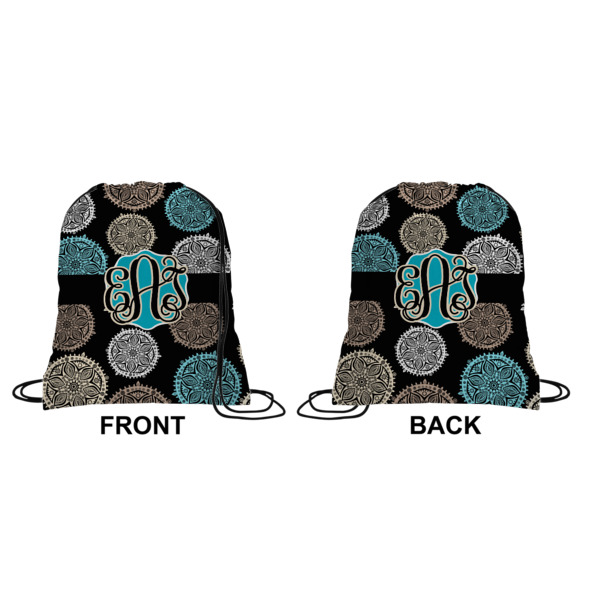 Custom Design - Drawstring Backpack Front & Back Small