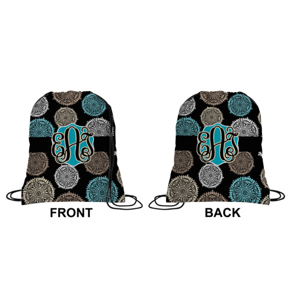 Custom Design - Drawstring Backpack Front & Back Medium