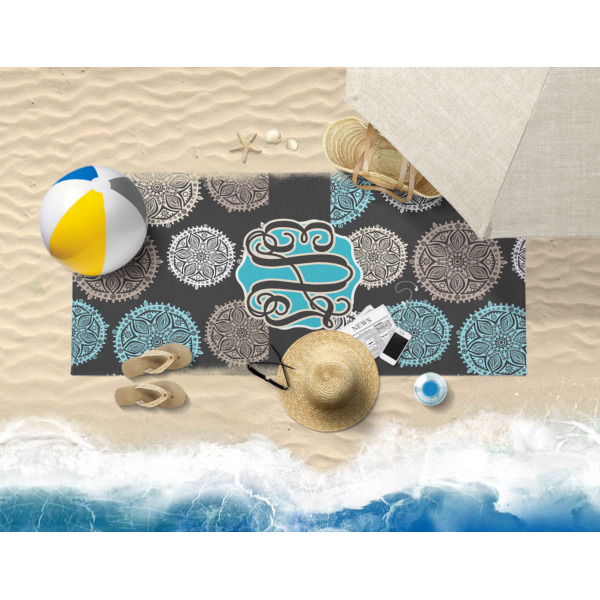 Custom Design - Beach Towel - Lifestyle on Beach