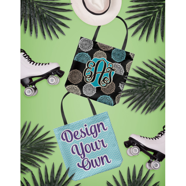 Custom Design - Canvas Tote Lifestyle Front and Back