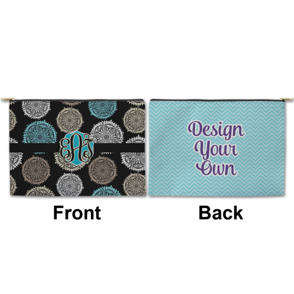 Custom Design - Large Zipper Pouch Approval (Front and Back)