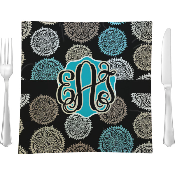 Custom Design Your Own 9.5" Glass Square Lunch / Dinner Plate