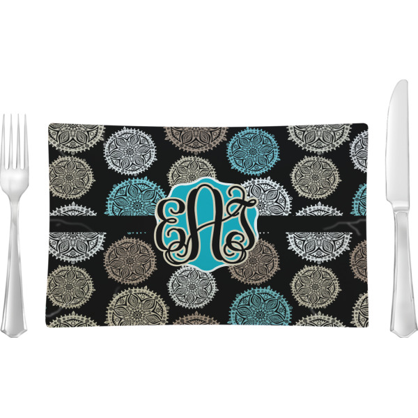 Custom Design Your Own Rectangular Glass Lunch / Dinner Plate