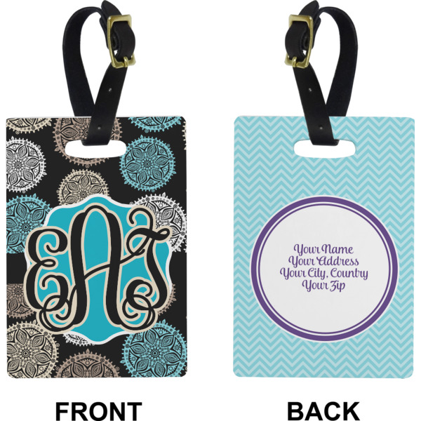 Custom Design - Rectangle Luggage Tag (Front + Back)