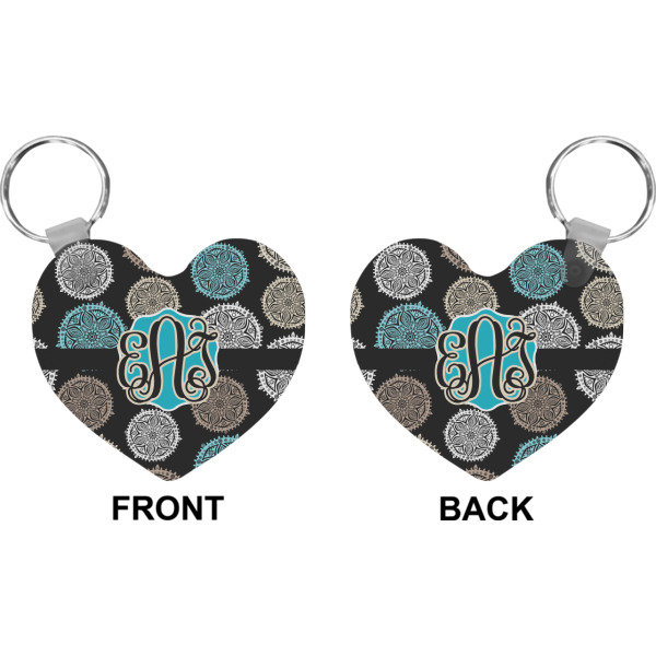 Custom Design - Heart Keychain (Front + Back)
