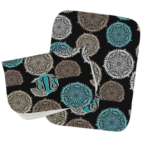 Custom Design - Two Rectangle Burp Cloths - Open & Folded