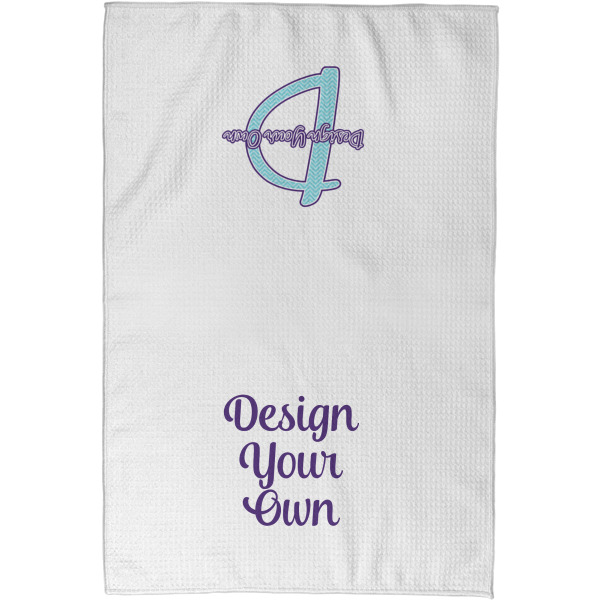 Custom Design - Waffle Towel - Partial Print - Approval Image