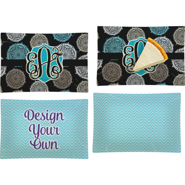 Custom Design - Set of Rectangular Appetizer / Dessert Plates