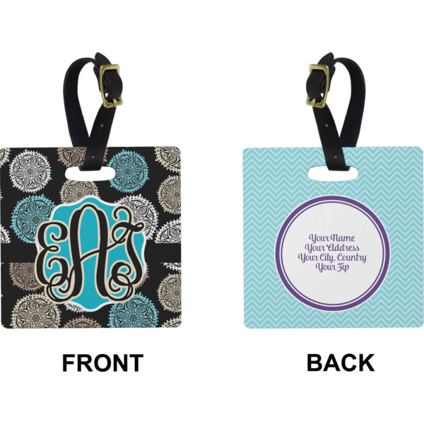 Custom Design - Square Luggage Tag (Front + Back)