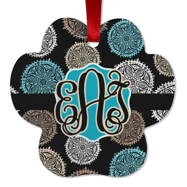 Custom Design - Metal Paw Ornament - Front