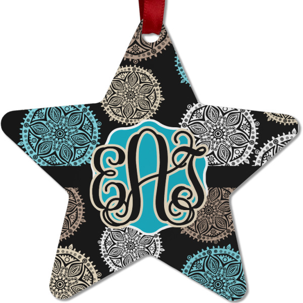 Custom Design - Metal Star Ornament - Front