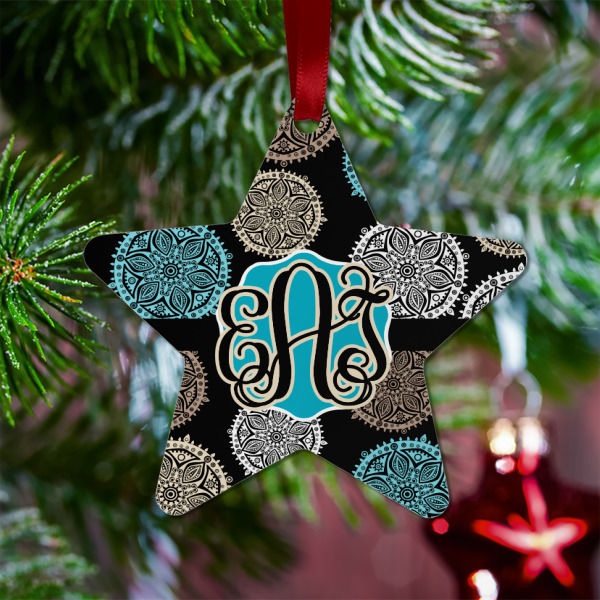Custom Design - Metal Star Ornament - Lifestyle