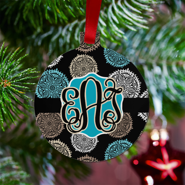Custom Design - Metal Ball Ornament - Lifestyle