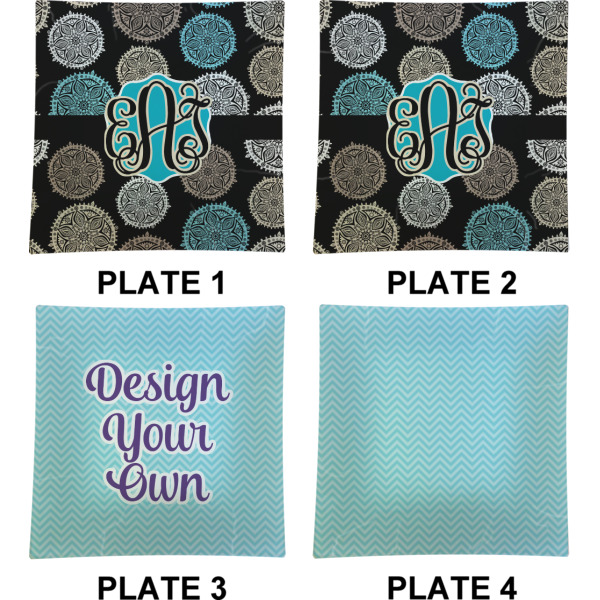 Custom Design - Set of Square Dinner Plates (Approval)