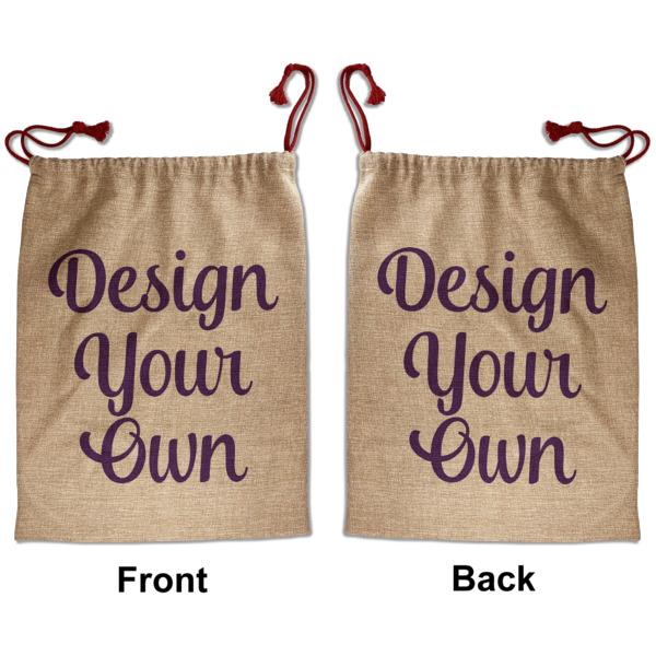 Custom Design - Santa Bag - Front and Back
