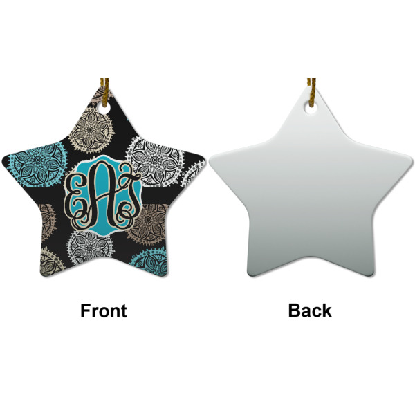 Custom Design - Ceramic Flat Ornament - Star Front & Back (APPROVAL)