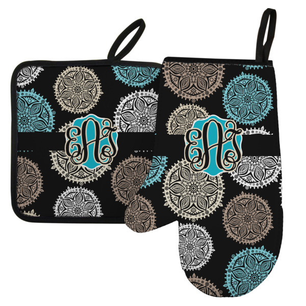 Custom Design Your Own Left Oven Mitt & Pot Holder Set