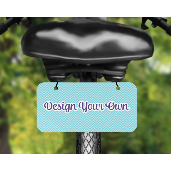 Custom Design - Mini License Plate on Bicycle - LIFESTYLE Two holes