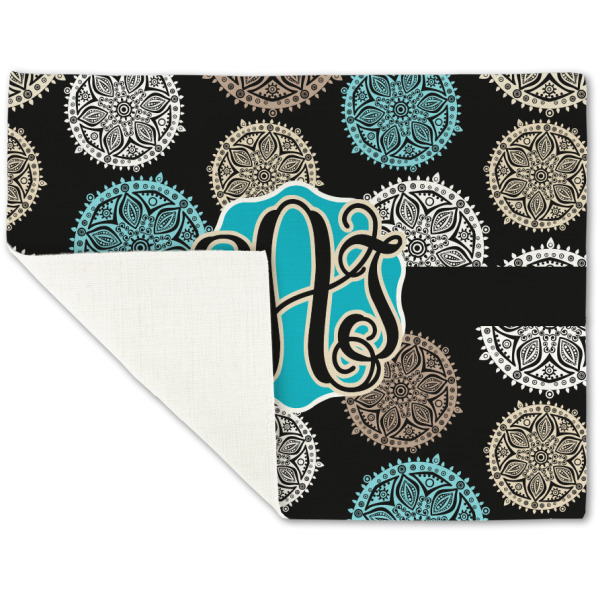 Custom Design - Linen Placemat - Folded Corner (single side)