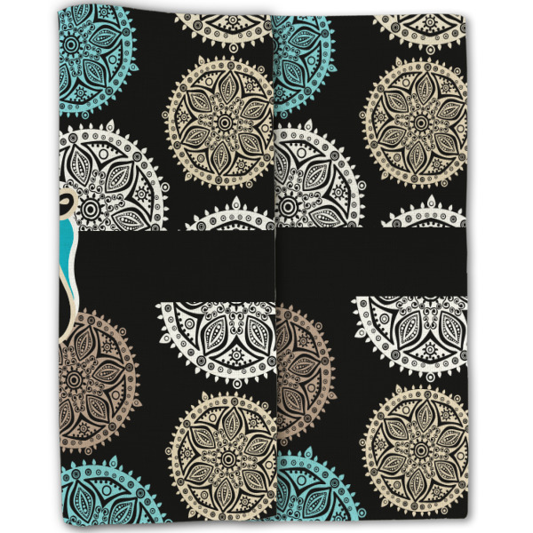 Custom Design - Linen Placemat - Double Sided - Folded Half