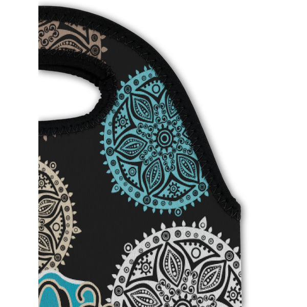 Custom Design - Double Wine Tote - Top Closeup