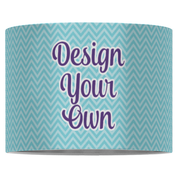Custom Design - 16" Drum Lampshade - Front (Fabric)