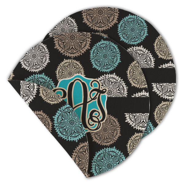 Custom Design - Round Linen Placemats - MAIN (Double-Sided)