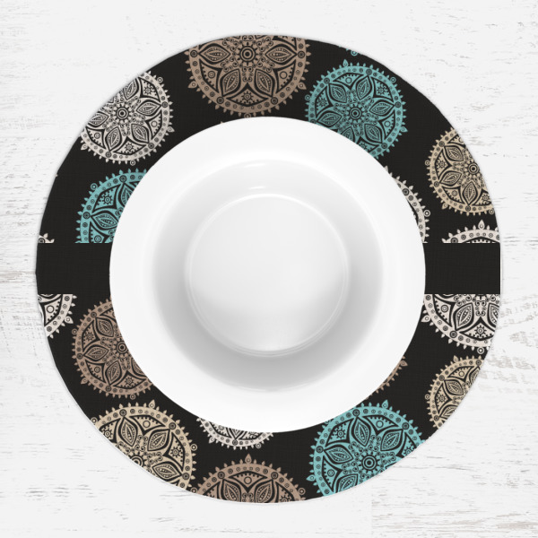 Custom Design - Round Linen Placemats - LIFESTYLE (single)