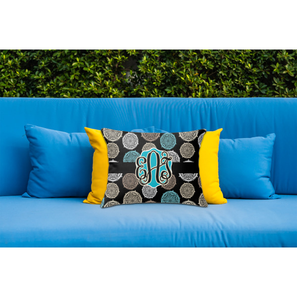Custom Design - Outdoor Throw Pillow  - LIFESTYLE (Rectangular - 20x14)