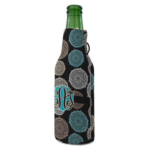 Custom Design - Zipper Bottle Cooler - ANGLE (bottle)
