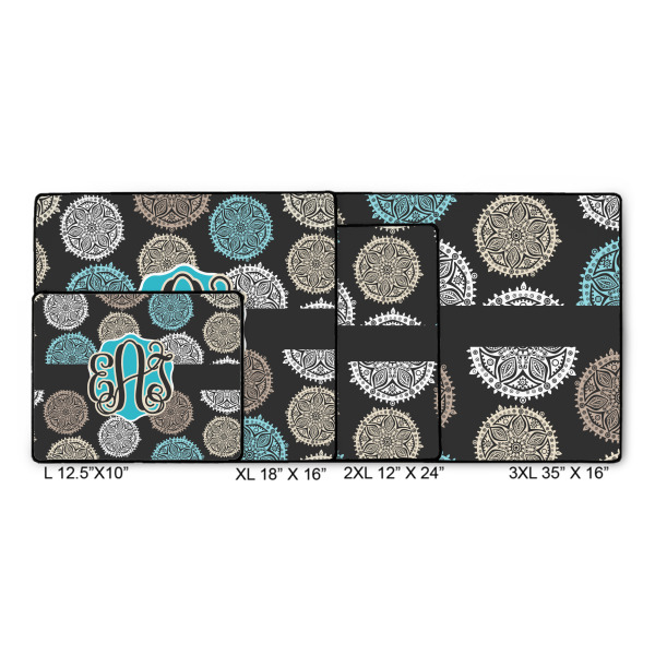 Custom Design - Gaming Mats - Size Chart