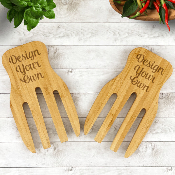 Custom Design - Bamboo Salad Hands - LIFESTYLE