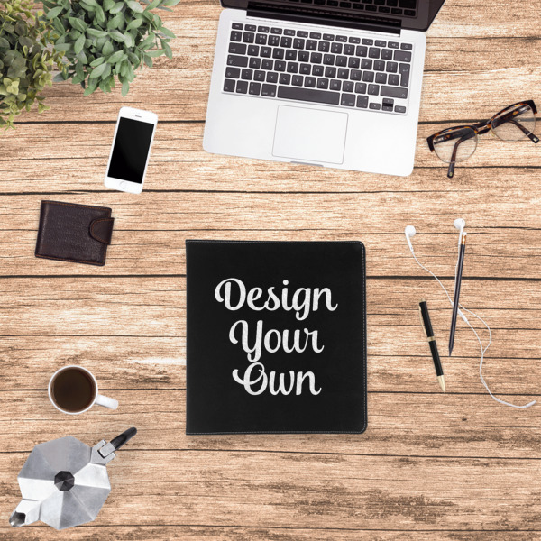 Custom Design - Leather Binder - 1" - Black - Lifestyle