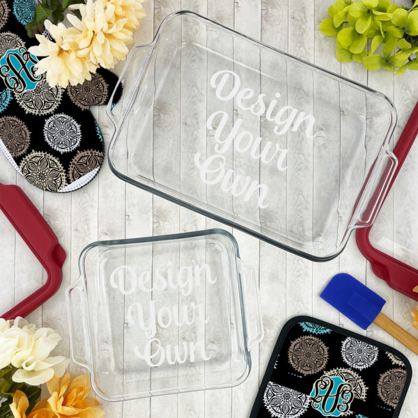 Custom Design - Glass Baking Dish Set - Lifestyle