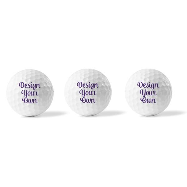 Custom Design - Golf Balls - Generic - Set of 3 - APPROVAL