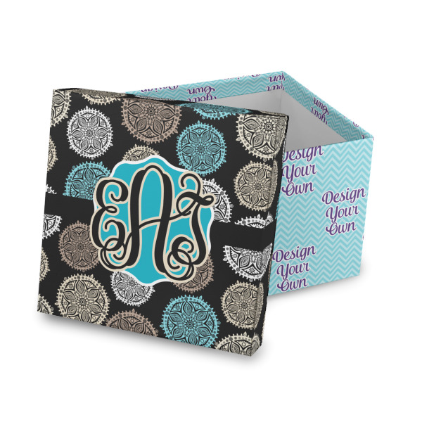Custom Design Your Own Gift Box with Lid - Canvas Wrapped