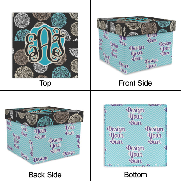Custom Design - Gift Boxes with Lid - Canvas Wrapped - Small - Approval