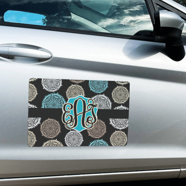Custom Design - Large Rectangle Car Magnets- In Context