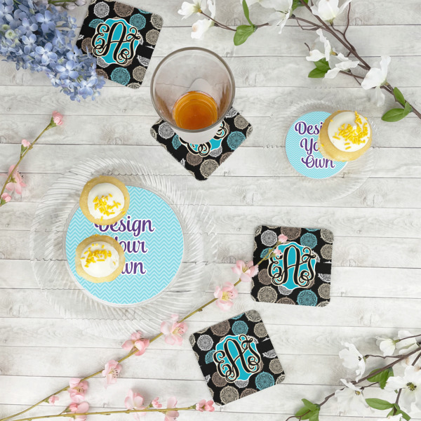 Custom Design - Plastic Party Appetizer & Dessert Plates - In Context