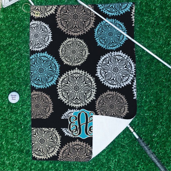 Custom Design - Waffle Weave Golf Towel - In Context