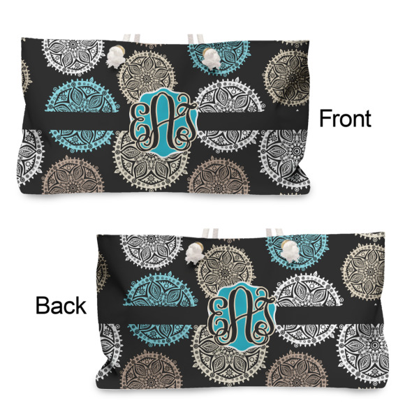 Custom Design - Large Rope Tote - From & Back View