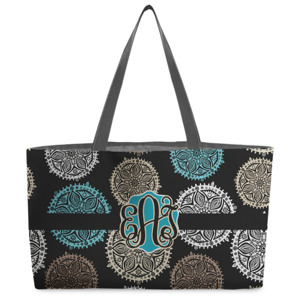 Custom Design Your Own Beach Totes Bag - w/ Black Handles