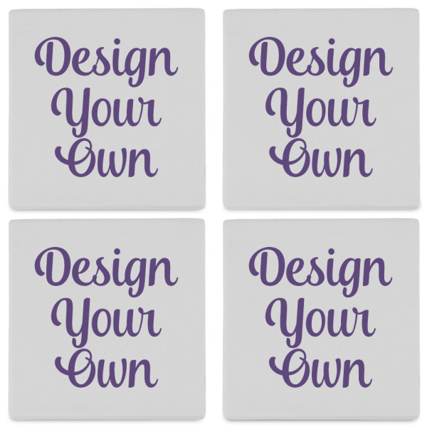 Custom Design - Set of 4 Stone Coasters - See All 4 View
