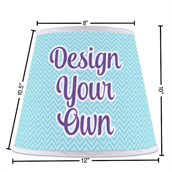 Custom Design - Poly Film Empire Lampshade - Dimensions