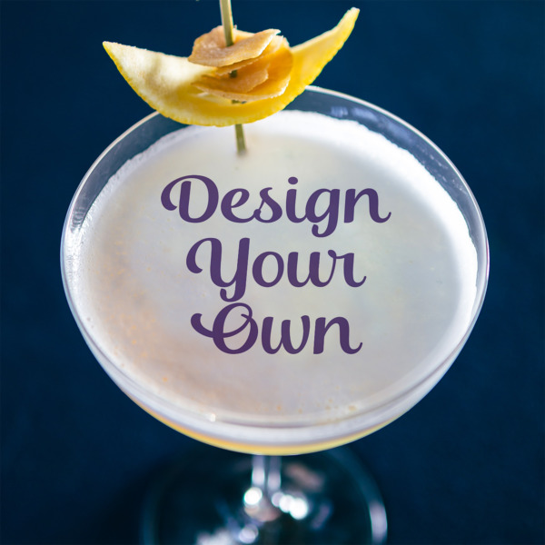 Custom Design - Printed Drink Topper - XLarge - In Context