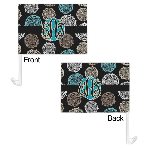 Custom Design - Car Flag - 11" x 8" - Front & Back View