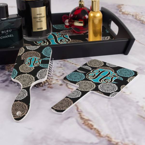 Custom Design - Hair Brush and Hand Mirror - Bathroom Scene