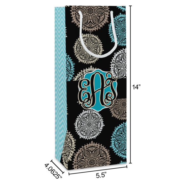 Custom Design - Wine Gift Bag - Dimensions