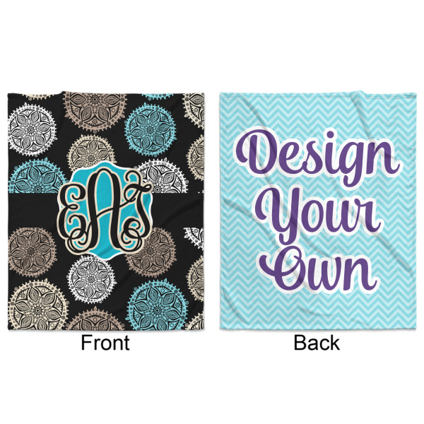 Custom Design - Minky Blanket - 50"x60" - Double Sided - Front & Back
